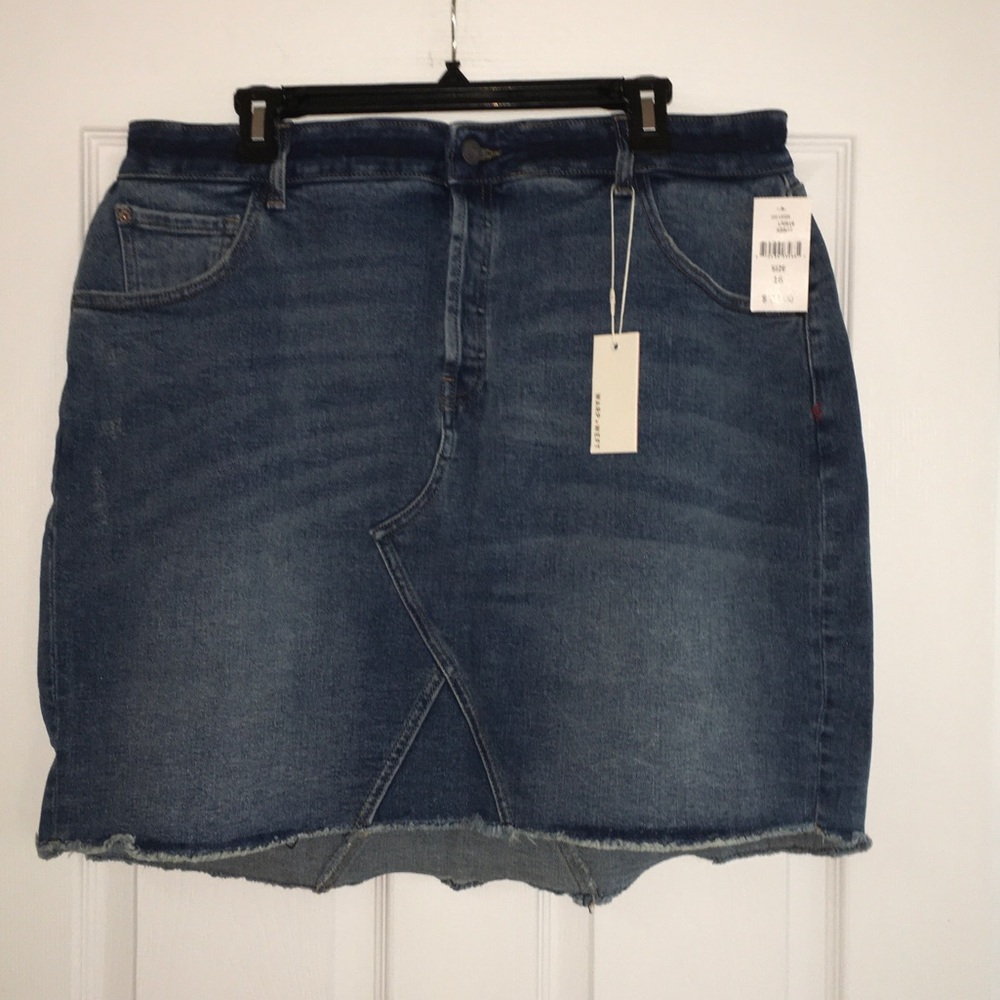 Warp + Weft Indigo Austin Mini Skirt